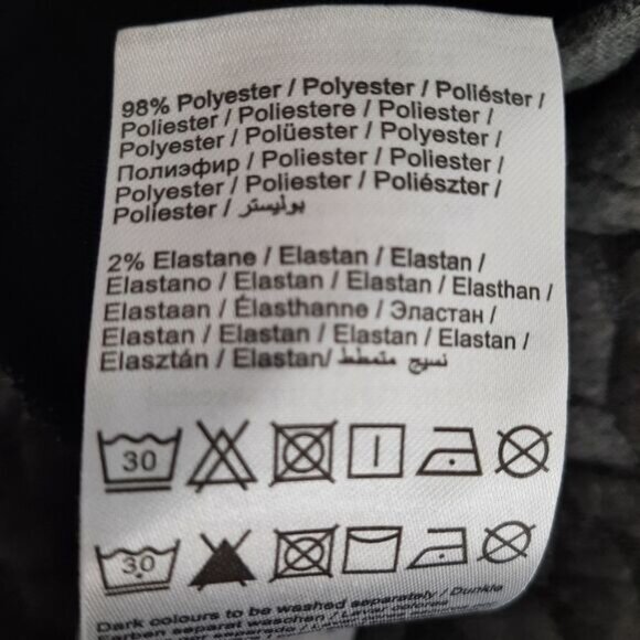 VERO MODA / Textured Braid Quilt Skater Mini A-Line Skirt Grey Sz S - Picture 10 of 10